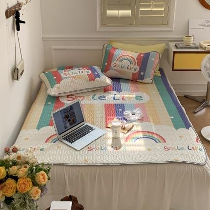 91家纺网 家纺一手货源 找家纺 （总）昔可 2022新款大版印花乳胶凉席