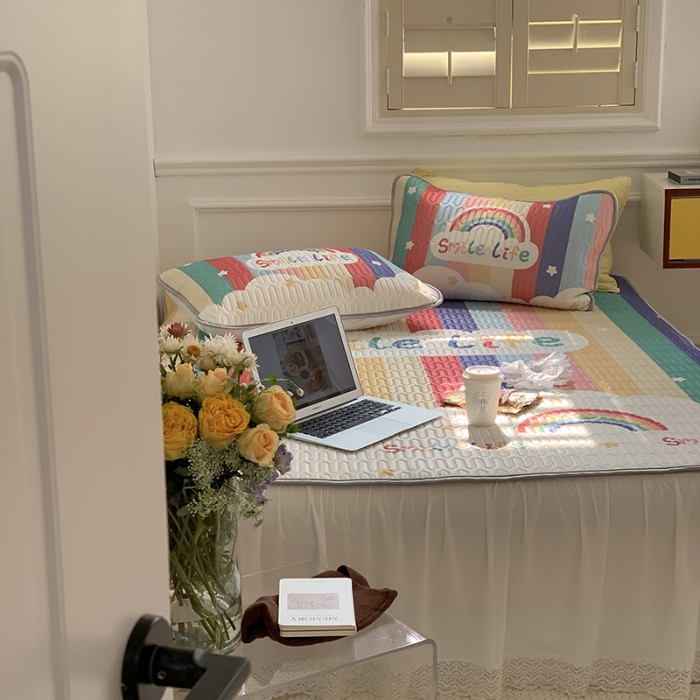 91家纺网 家纺一手货源 找家纺 （总）昔可 2022新款大版印花乳胶凉席