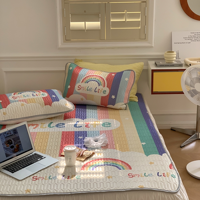 91家纺网 家纺一手货源 找家纺 （总）昔可 2022新款大版印花乳胶凉席