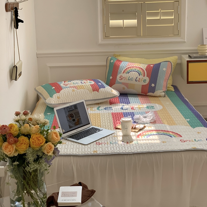 91家纺网 家纺一手货源 找家纺 （总）昔可 2022新款大版印花乳胶凉席