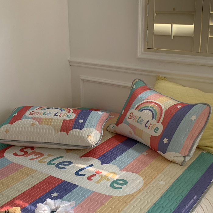 91家纺网 家纺一手货源 找家纺 （总）昔可 2022新款大版印花乳胶凉席