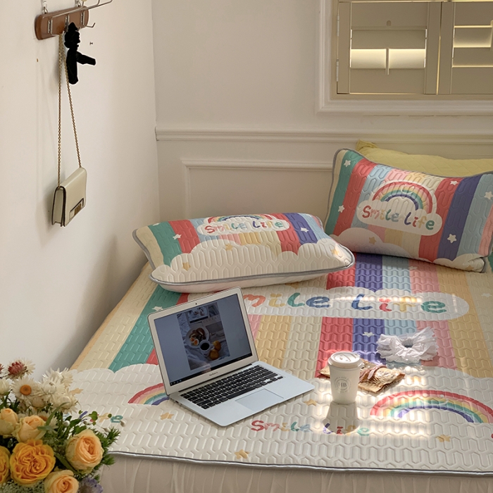 91家纺网 家纺一手货源 找家纺 （总）昔可 2022新款大版印花乳胶凉席