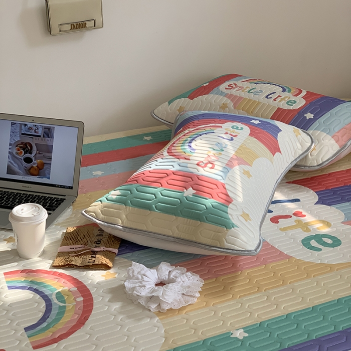 91家纺网 家纺一手货源 找家纺 （总）昔可 2022新款大版印花乳胶凉席