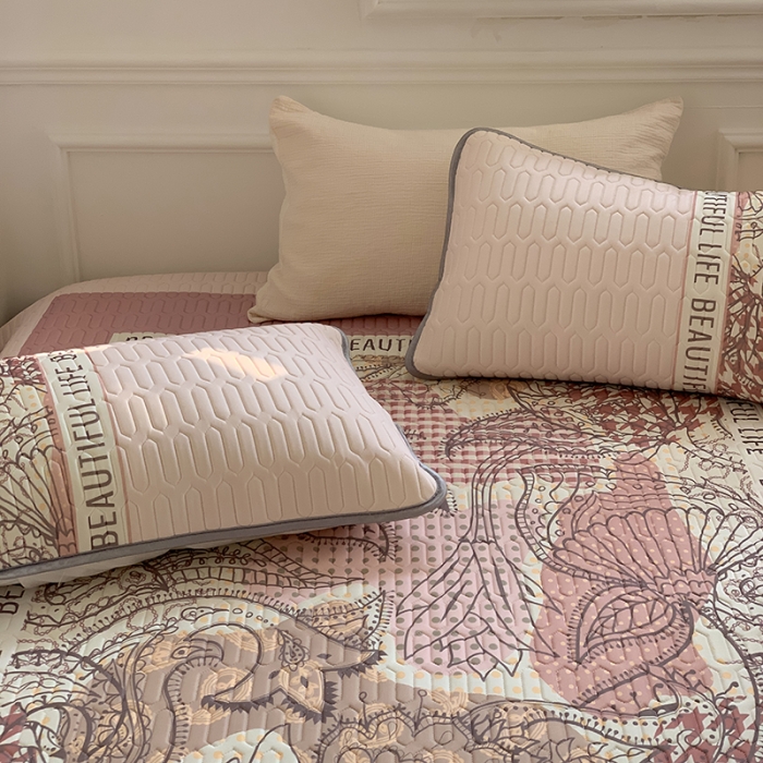 91家纺网 家纺一手货源 找家纺 昔可 2022新款大版印花乳胶凉席 图兰朵