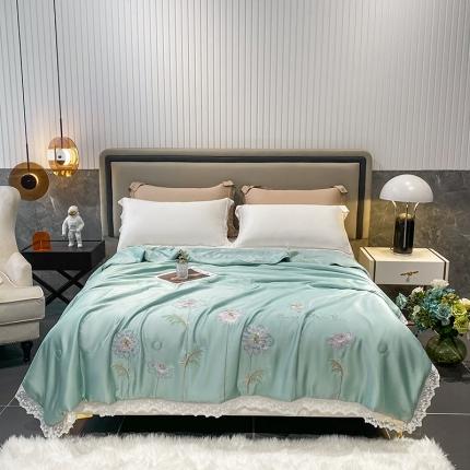 （总）吾秀 2022新款50S莱赛尔天丝刺绣夏被-花仙子