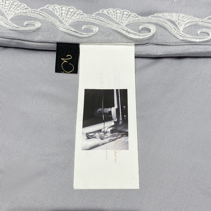 91家纺网 家纺一手货源 找家纺 吾秀 2022新款莫代尔花边刺绣夏被-花意 花意-灰