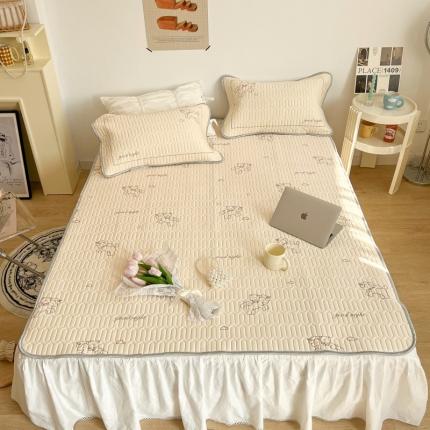 昔可 2022新款圆网乳胶凉席 旋转木马