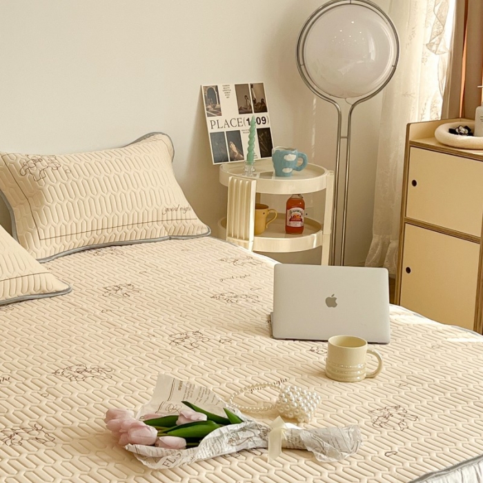 91家纺网 家纺一手货源 找家纺 昔可 2022新款圆网乳胶凉席 旋转木马