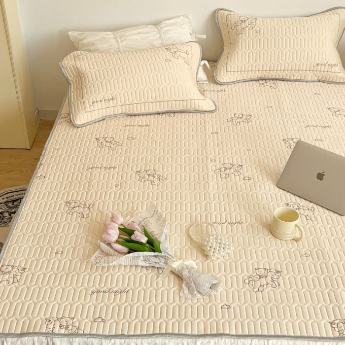 91家纺网 家纺一手货源 找家纺 昔可 2022新款圆网乳胶凉席 旋转木马