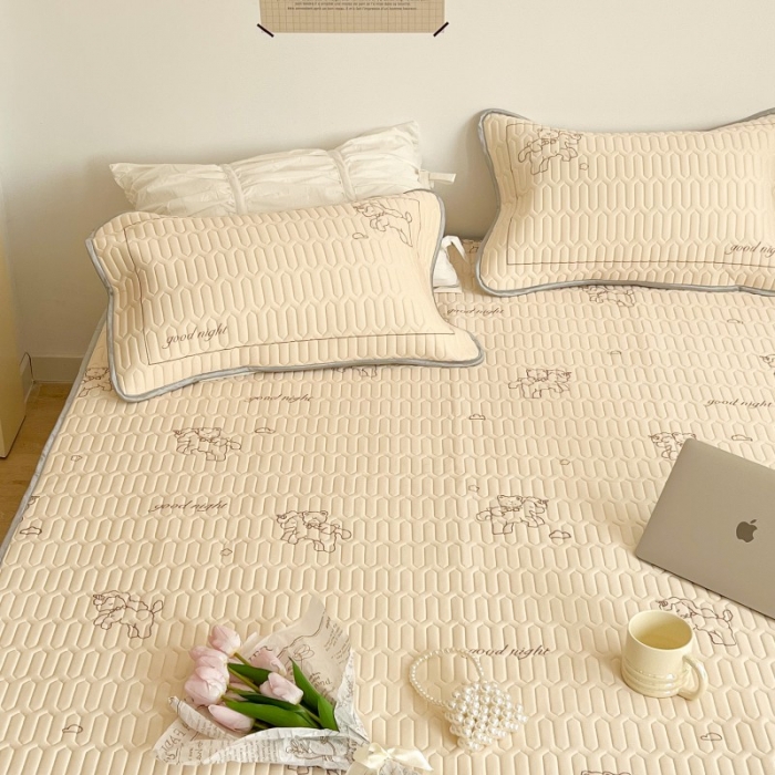 91家纺网 家纺一手货源 找家纺 昔可 2022新款圆网乳胶凉席 旋转木马