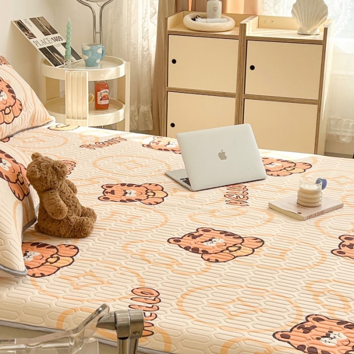 91家纺网 家纺一手货源 找家纺 昔可 2022新款圆网乳胶凉席 元宝虎