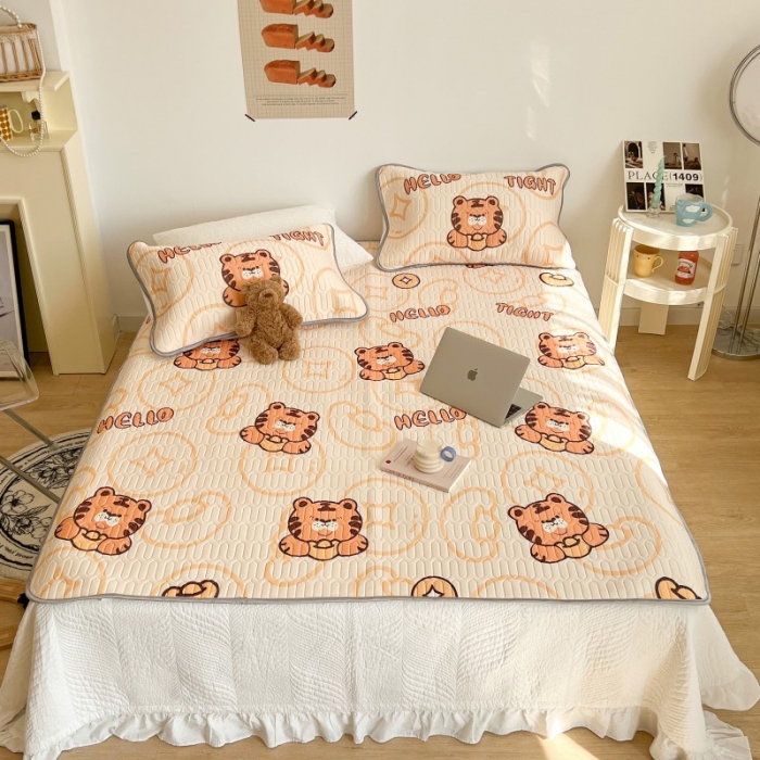 91家纺网 家纺一手货源 找家纺 昔可 2022新款圆网乳胶凉席 元宝虎