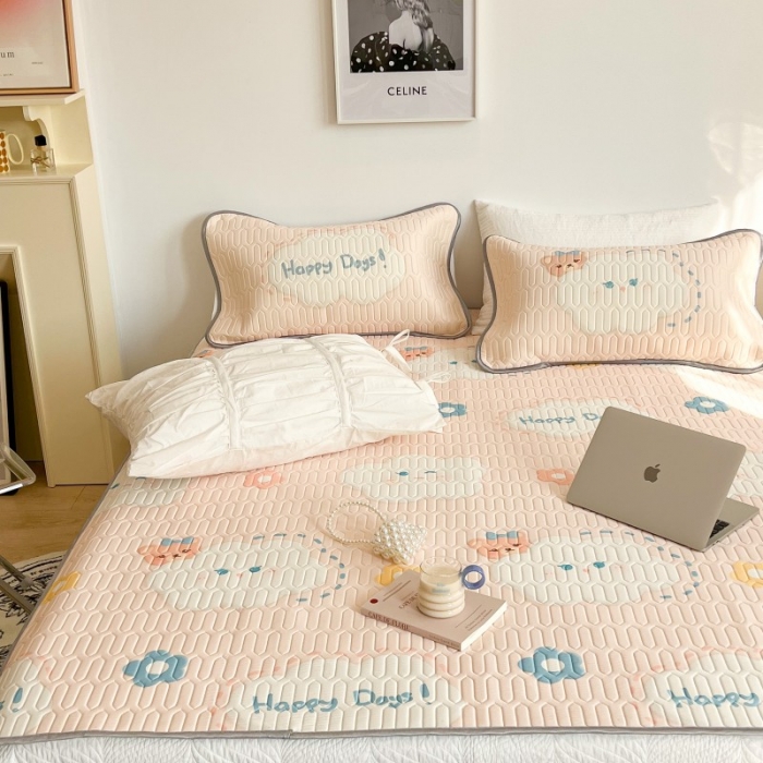 91家纺网 家纺一手货源 找家纺 昔可 2022新款圆网乳胶凉席 云朵熊