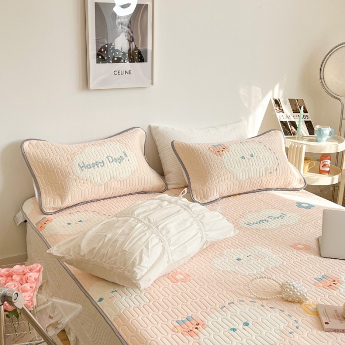 91家纺网 家纺一手货源 找家纺 昔可 2022新款圆网乳胶凉席 云朵熊