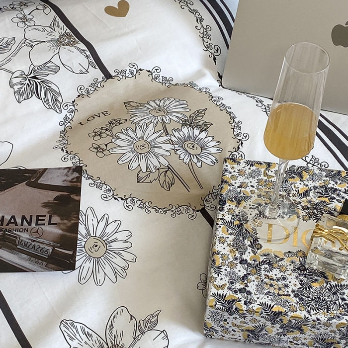 91家纺网 家纺一手货源 找家纺 （总）昔可 2022新款英式庄园风全棉四件套