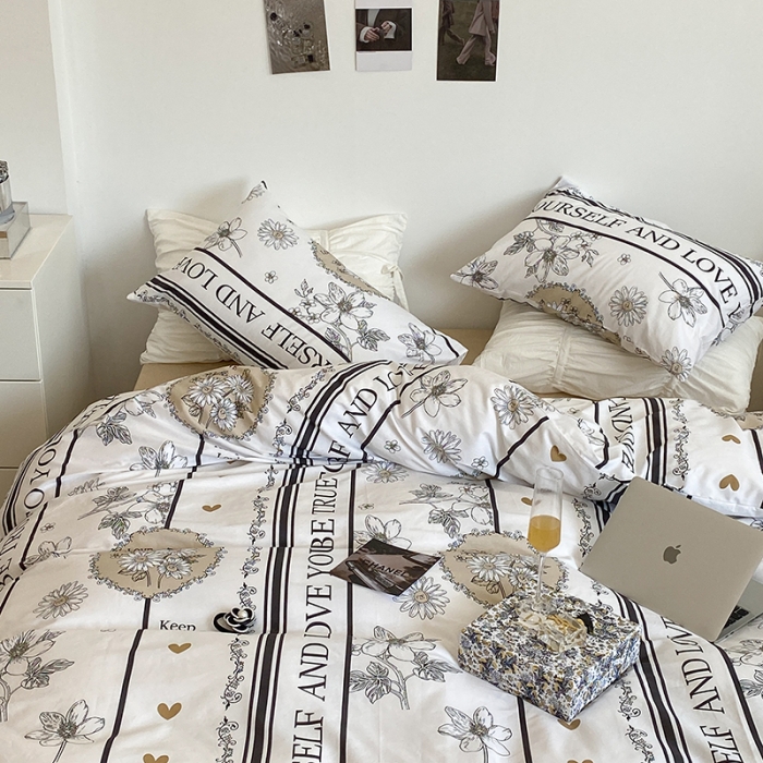 91家纺网 家纺一手货源 找家纺 昔可 2022新款英式庄园风全棉四件套 杜赛