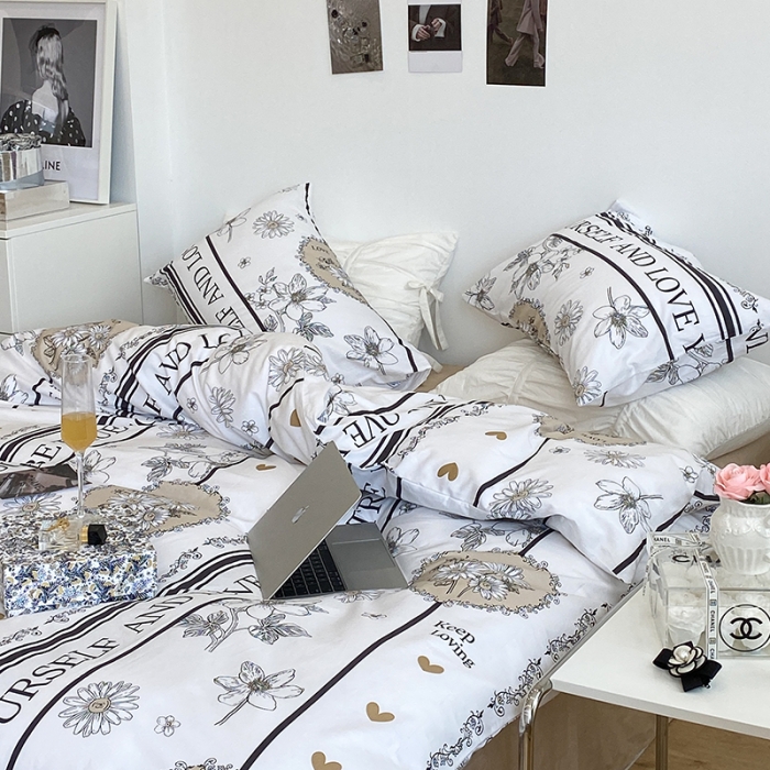 91家纺网 家纺一手货源 找家纺 昔可 2022新款英式庄园风全棉四件套 杜赛