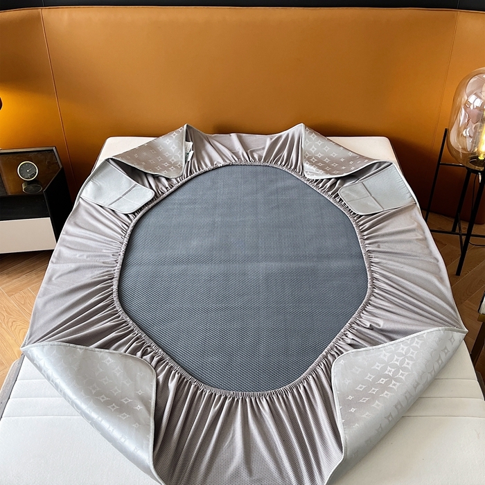 91家纺网 家纺一手货源 找家纺 三味舒屋 2025新款抗菌防螨凉感提花养生席-轻奢系 星云灰