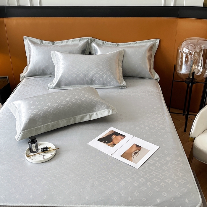 91家纺网 家纺一手货源 找家纺 三味舒屋 2025新款抗菌防螨凉感提花养生席-轻奢系 星云灰