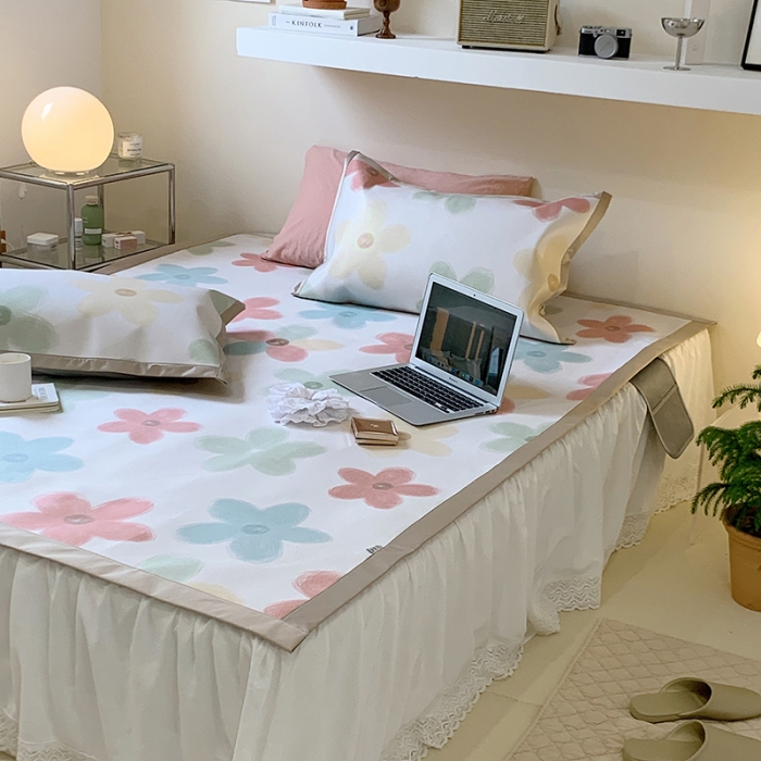 91家纺网 家纺一手货源 找家纺 （总）昔可 2022新款900D数码印花冰藤养生席