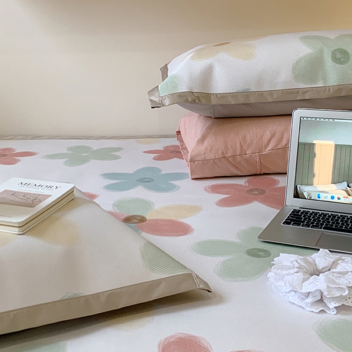 91家纺网 家纺一手货源 找家纺 （总）昔可 2022新款900D数码印花冰藤养生席