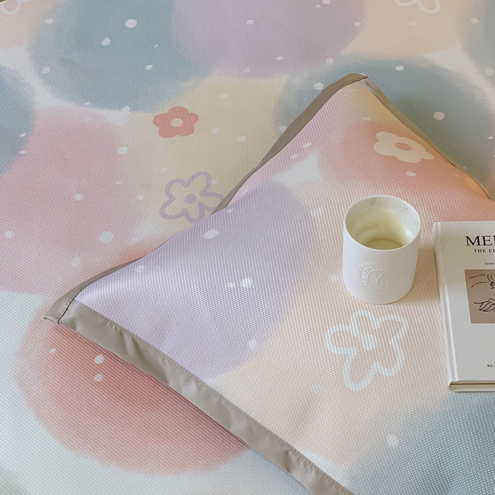 91家纺网 家纺一手货源 找家纺 昔可 2022新款900D数码印花冰藤养生席 夏日泡泡