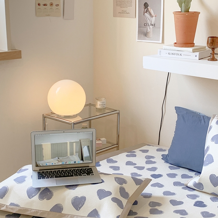 91家纺网 家纺一手货源 找家纺 昔可 2022新款900D数码印花冰藤养生席 小爱心蓝