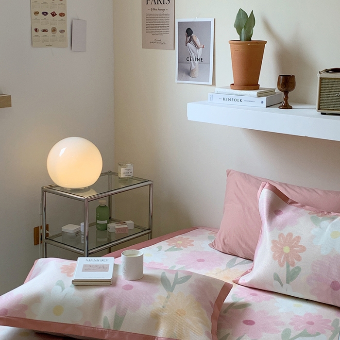 91家纺网 家纺一手货源 找家纺 昔可 2022新款900D数码印花冰藤养生席 油画粉花