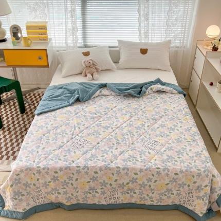 91家纺网 家纺一手货源 找家纺 （总）昔可 2022新款水洗亲肤夏被子被芯