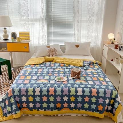 91家纺网 家纺一手货源 找家纺 （总）昔可 2022新款水洗亲肤夏被子被芯