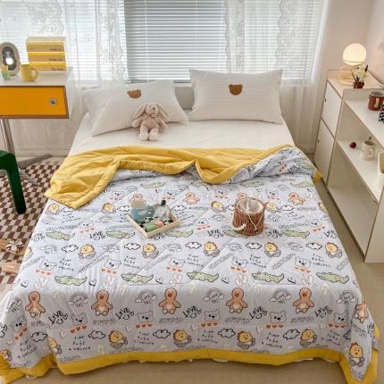 91家纺网 家纺一手货源 找家纺 （总）昔可 2022新款水洗亲肤夏被子被芯