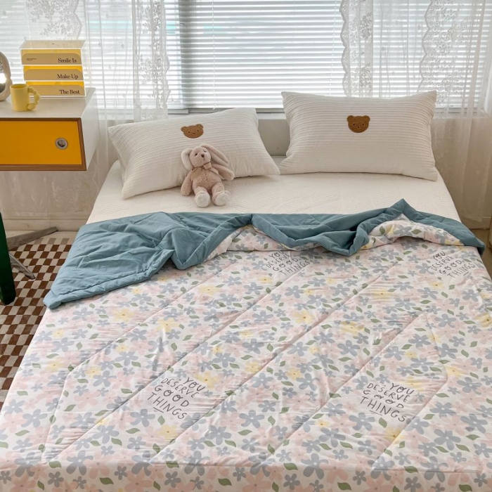 91家纺网 家纺一手货源 找家纺 （总）昔可 2022新款水洗亲肤夏被子被芯