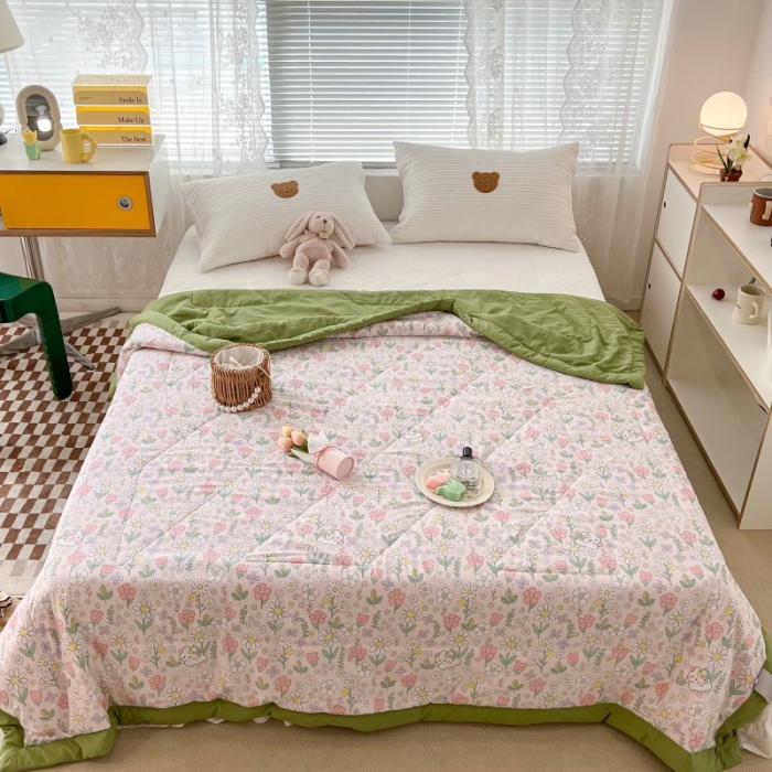 91家纺网 家纺一手货源 找家纺 昔可 2022新款水洗亲肤夏被子被芯 花小兔