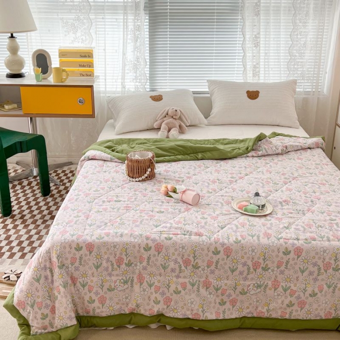 91家纺网 家纺一手货源 找家纺 昔可 2022新款水洗亲肤夏被子被芯 花小兔