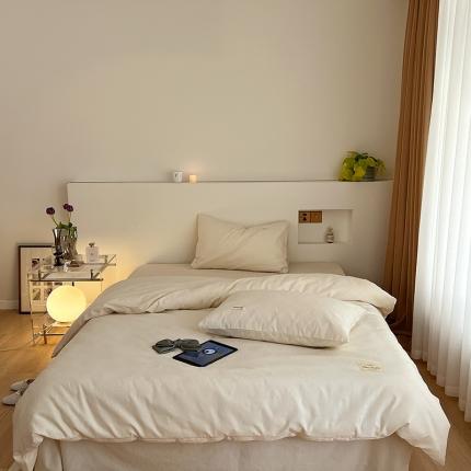 91家纺网 家纺一手货源 找家纺 （总）昔可 2022新款60支水洗棉华夫格提花四件套拍法二