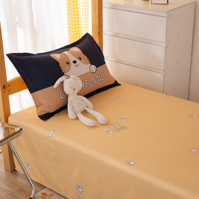 91家纺网 家纺一手货源 找家纺 友承家纺  学生宿舍三件套芦荟棉三件套上下铺