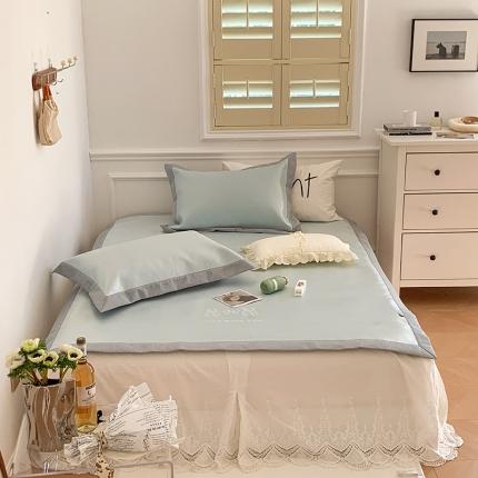 91家纺网 家纺一手货源 找家纺 昔可 2022新款600D冰丝席绣花款系列 蝴蝶结熊