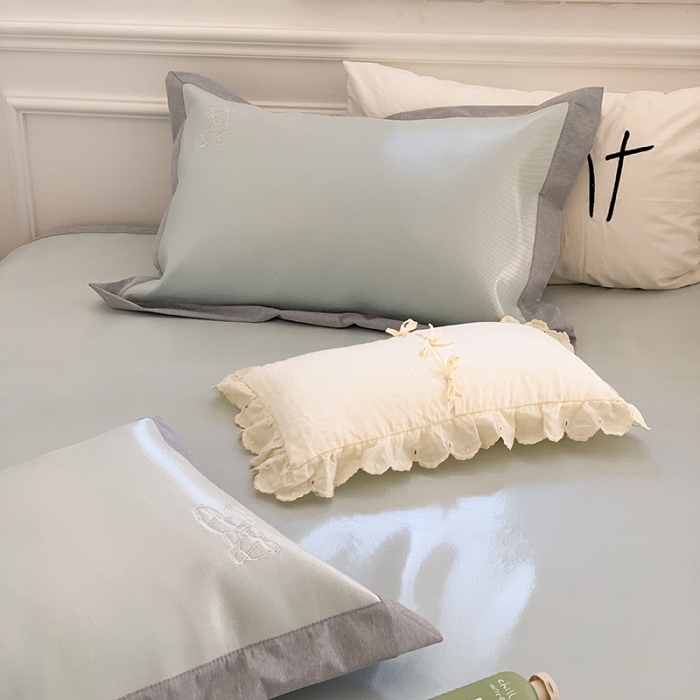 91家纺网 家纺一手货源 找家纺 （总）昔可 2022新款600D冰丝席绣花款系列