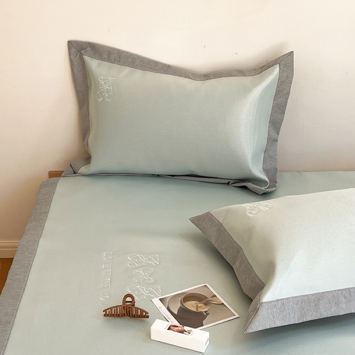 91家纺网 家纺一手货源 找家纺 （总）昔可 2022新款600D冰丝席绣花款系列