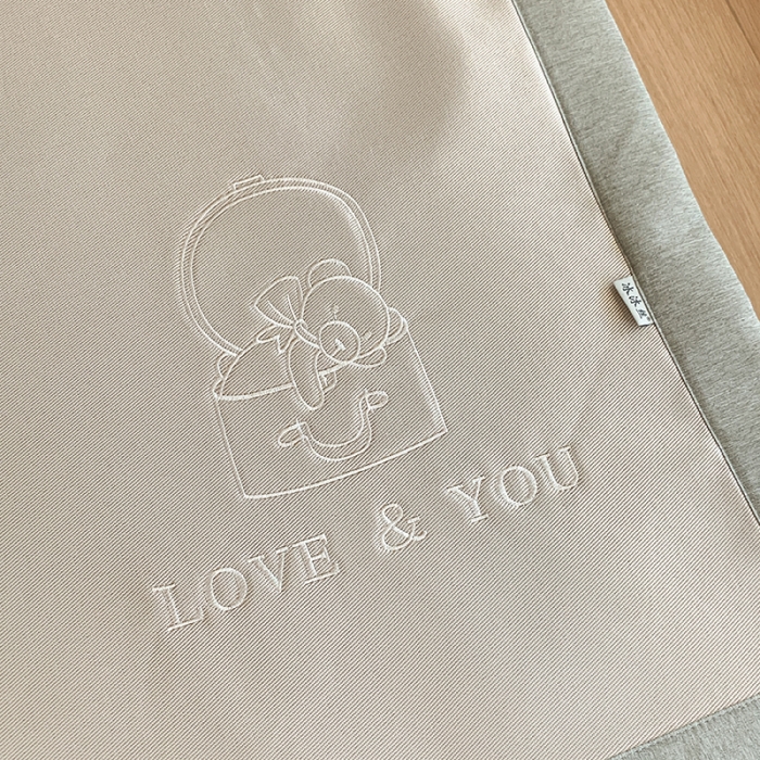 91家纺网 家纺一手货源 找家纺 昔可 2022新款600D冰丝席绣花款系列 篮子熊