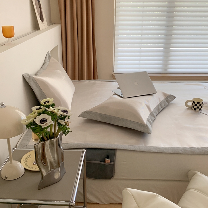 91家纺网 家纺一手货源 找家纺 昔可 2022新款600D冰丝席绣花款系列 篮子熊