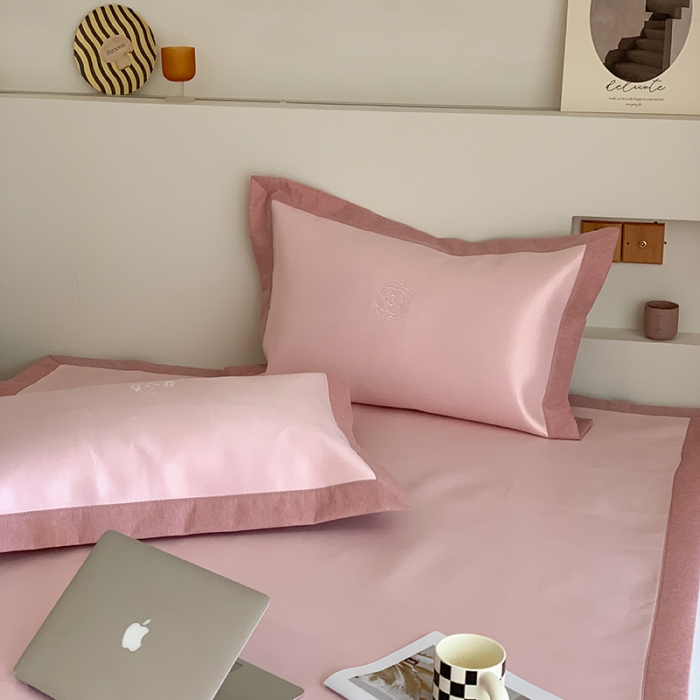 91家纺网 家纺一手货源 找家纺 昔可 2022新款600D冰丝席绣花款系列 人间山茶