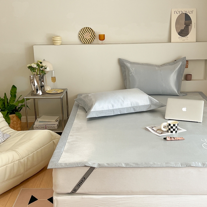 91家纺网 家纺一手货源 找家纺 昔可 2022新款600D冰丝席绣花款系列 小熊