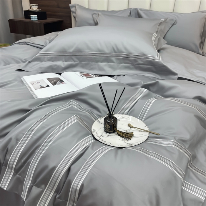 91家纺网 家纺一手货源 找家纺 （总）缔缦 2022新款100s澳棉刺绣系列四件套-布朗城堡