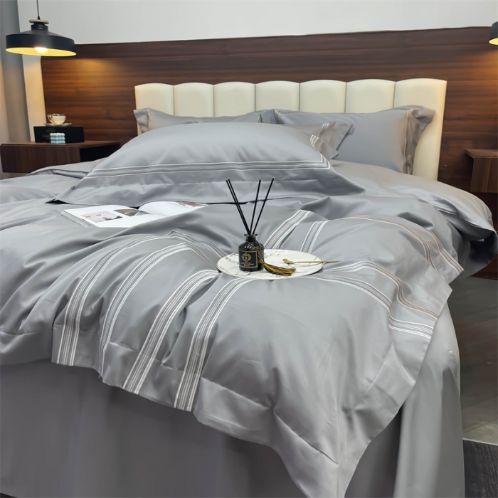 91家纺网 家纺一手货源 找家纺 （总）缔缦 2022新款100s澳棉刺绣系列四件套-布朗城堡