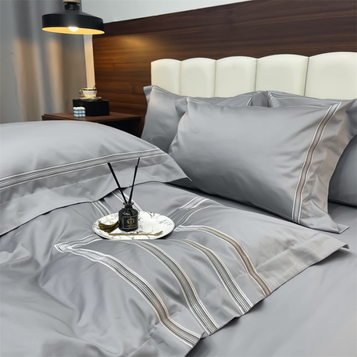 91家纺网 家纺一手货源 找家纺 （总）缔缦 2022新款100s澳棉刺绣系列四件套-布朗城堡