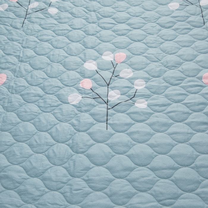 91家纺网 家纺一手货源 找家纺 爱妮玖玖 2025新款 夏风系列 全棉印花夹棉花边枕套