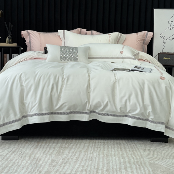 91家纺网 家纺一手货源 找家纺 （总）缔缦家纺 2022新款100s澳棉刺绣系列四件套-情深