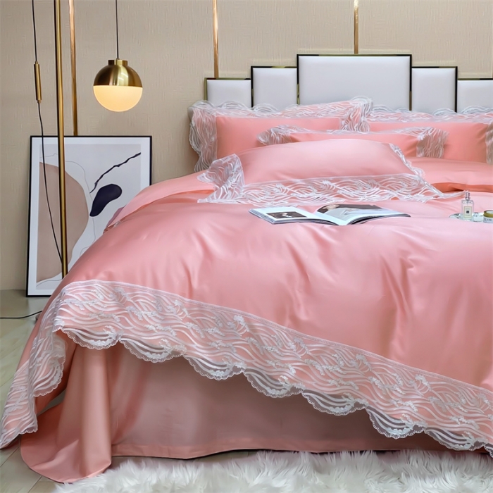 91家纺网 家纺一手货源 找家纺 （总）缔缦家纺 2022新款100s澳棉刺绣系列四件套-依恋