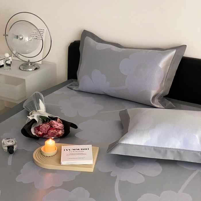 91家纺网 家纺一手货源 找家纺 昔可 2022新款900D水洗提花养生凉席 复古大花-紫